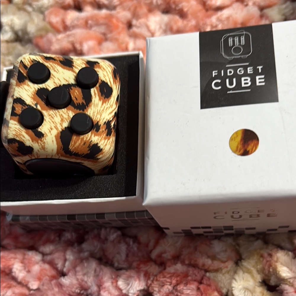 Fidget Cube with Leopard Print